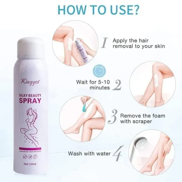 Hair Removal Kingyes Silky Beauty Spray