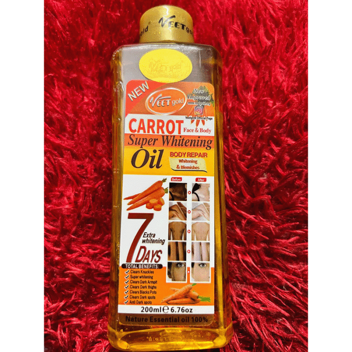 VEET Gold Carrot Super Whitening Oil