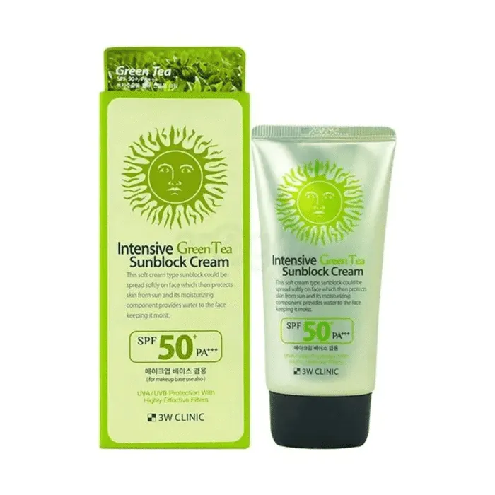3W Clinic Intensive Green Tea Sunblock Cream