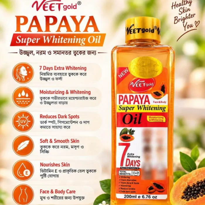 Veet Gold Papaya Super Whitening Oil