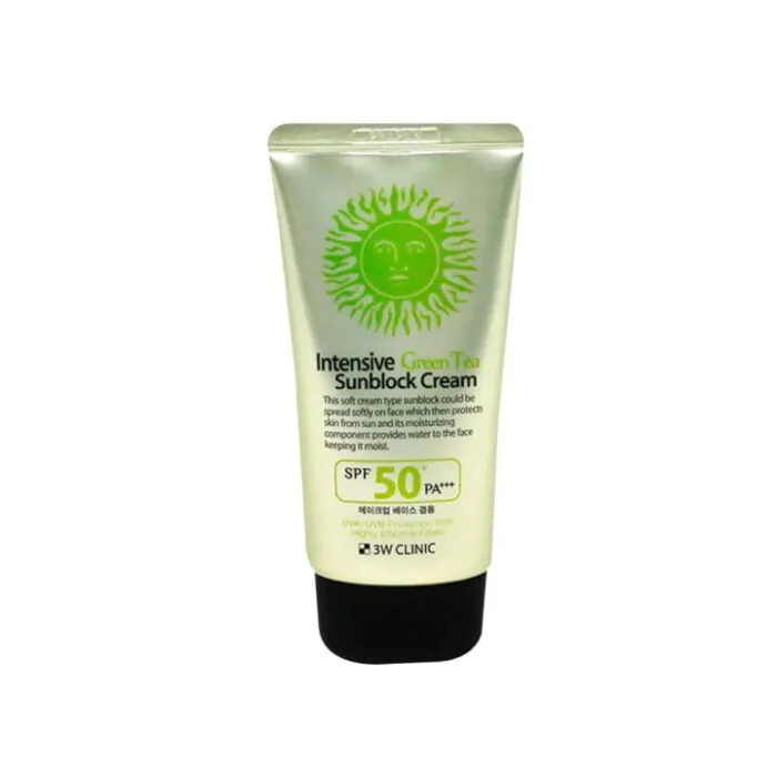 3W Clinic Intensive Green Tea Sunblock Cream
