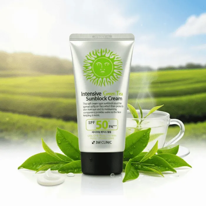 3W Clinic Intensive Green Tea Sunblock Cream