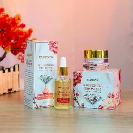 Diamond Whitening Booster Night Cream & Serum Combo